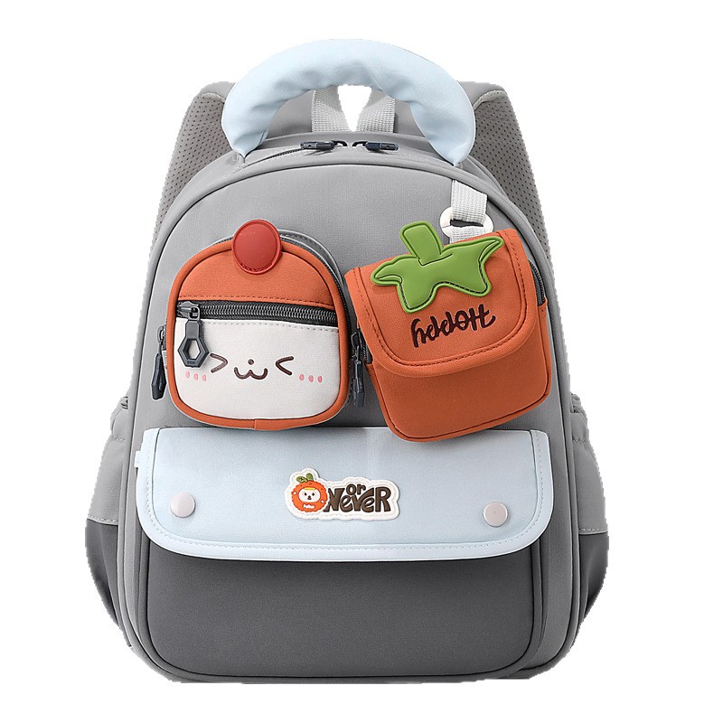 Mochila infantil encantadora de frutas y verduras, color combinado, mochila transpirable para niños pequeños, mochila pequeña para bebés en clase media. image 6