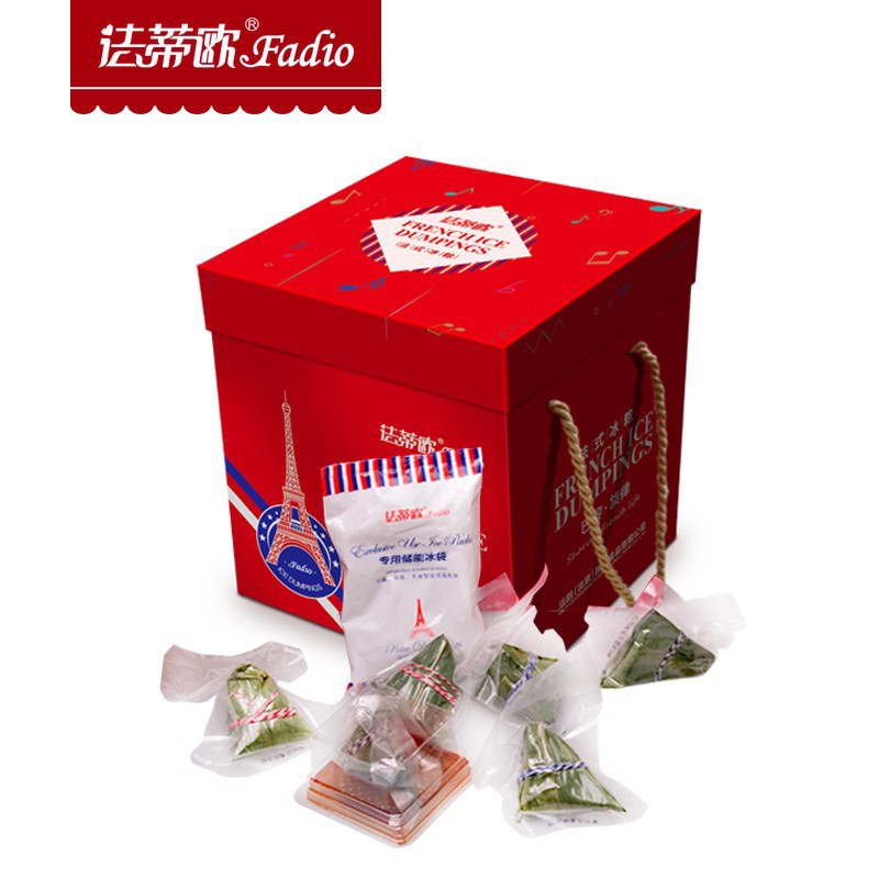 法蒂歐冰粽巴黎旋律巴黎之旅600g 10個裝 端午節法式冰粽禮品粽