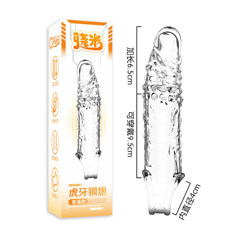 Snapmi macho cristal lobo brazo vibratorio condón pene retrasado anillo pinchazo pareja artículos sexuales adultos interés