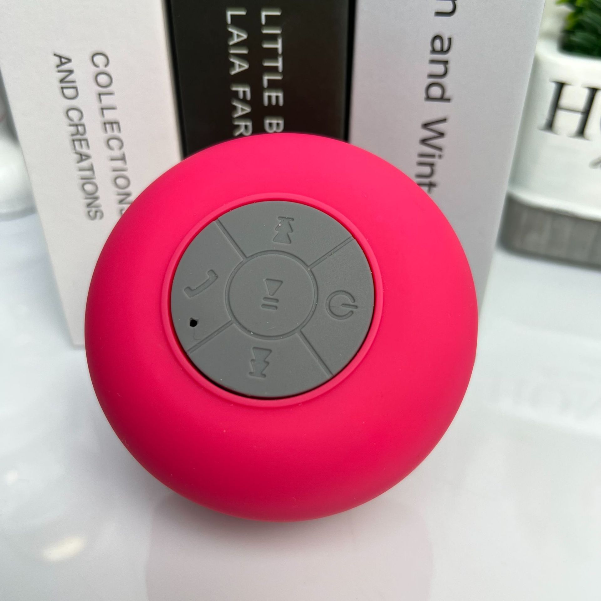 FUENTE fabricante baño impermeable ventosa Bluetooth audio portátil teléfono móvil soporte mini inteligente ventosa altavoz