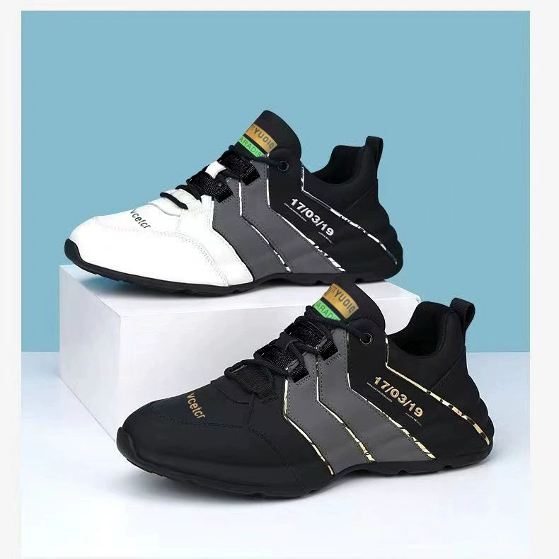 Cross-Border Men's Shoes, Casual Fashion Sneakers, Comfortable and Versatile, Color-Blocking Design Shoes, Korean Style Dad Shoes for Men, Wholesale