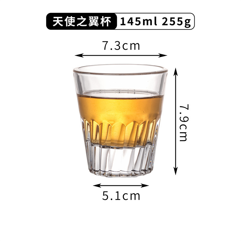KTV bar copa de vino templado taza octogonal engrosada Fondo vaso de cerveza vaso de vino blanco taza de agua taza de té pequeña copa de vino