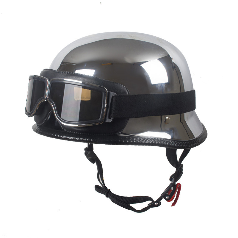 Cross-border Special for Electroplating Retro Battery Electric Car Helmet Battery Car German Retro Men's and Women's Four Seasons Foreign Trade Helmet