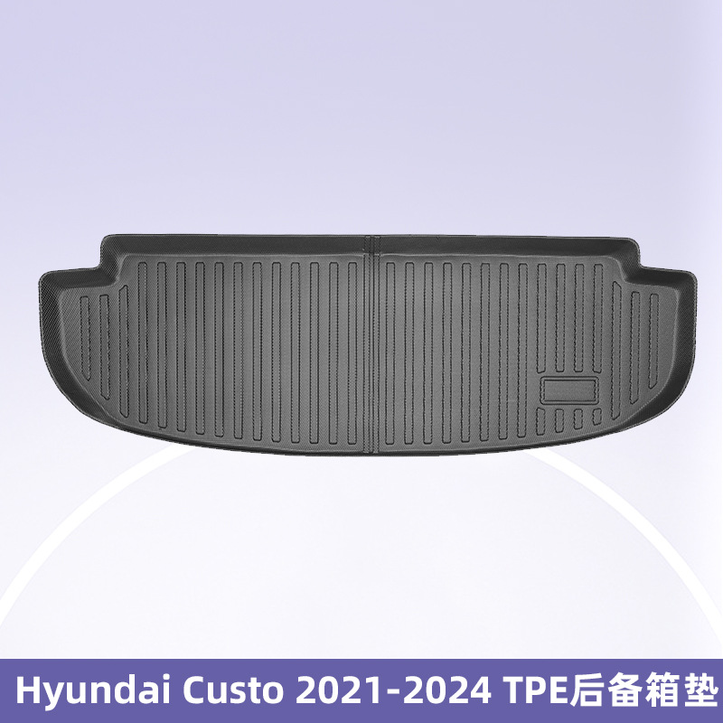 Aplicable a Hyundai Custo2021 - 2024 combustible 3D todo el tiempo material TPE almohadilla para los pies almohadilla del maletero
