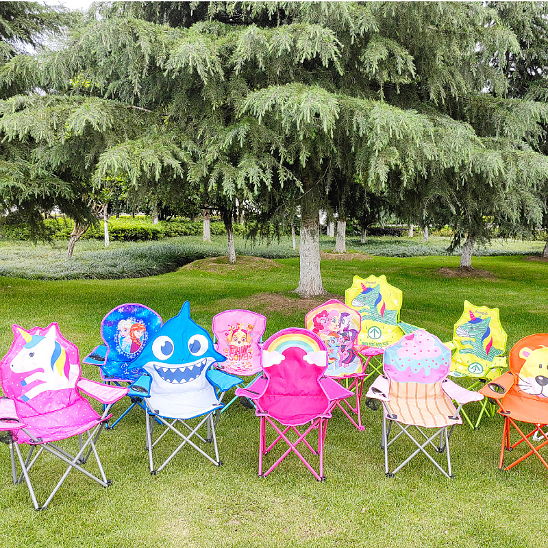 Children's Cartoon Folding Chair Outdoor Beach Chair Sketch Chair Drawing Camping Chair Portable Leisure Baby Backrest Chair