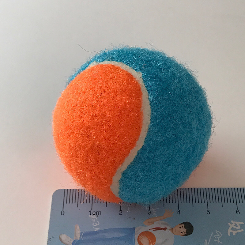 보라색 주황색 하늘색 작은 테니스 공 5CM