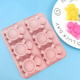 现货批发 6连乌龟硅胶蛋糕模具 米糕模辅食蒸糕模具 柔软不掉色