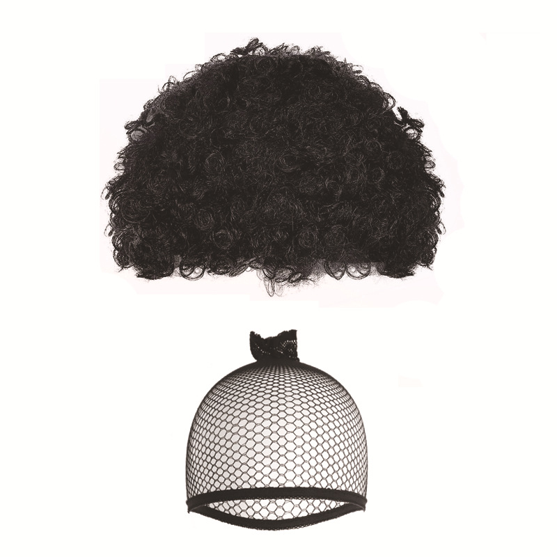 Amazon punk pelucca esponjosa explosión de cabello rizado toque de cabello para mostrar fiesta de Halloween explosión toque de cabello