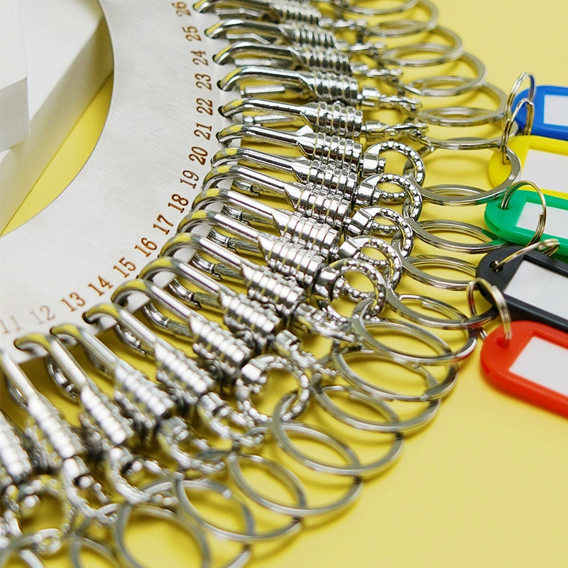 Кольцо для ключей из нержавеющей стали, диск для ключей с маркировочной пластиной, классификация хранения, брелок для ключей