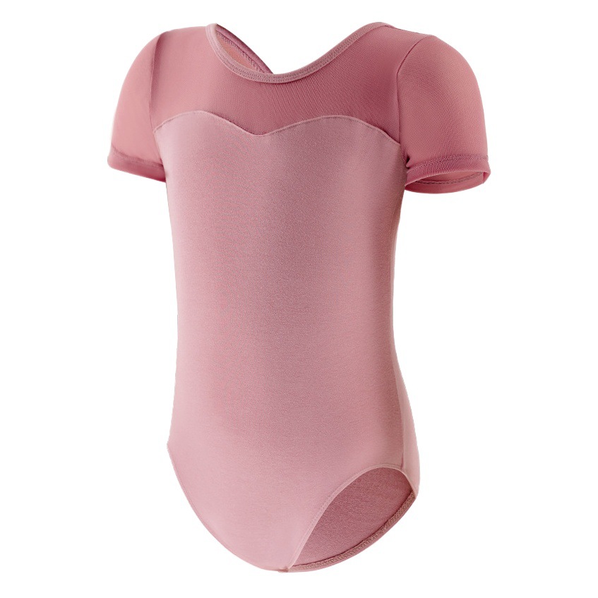 Ropa de baile para niños ropa de práctica de Ballet para niñas de manga corta 2023 nuevo mono Ropa de baile chino