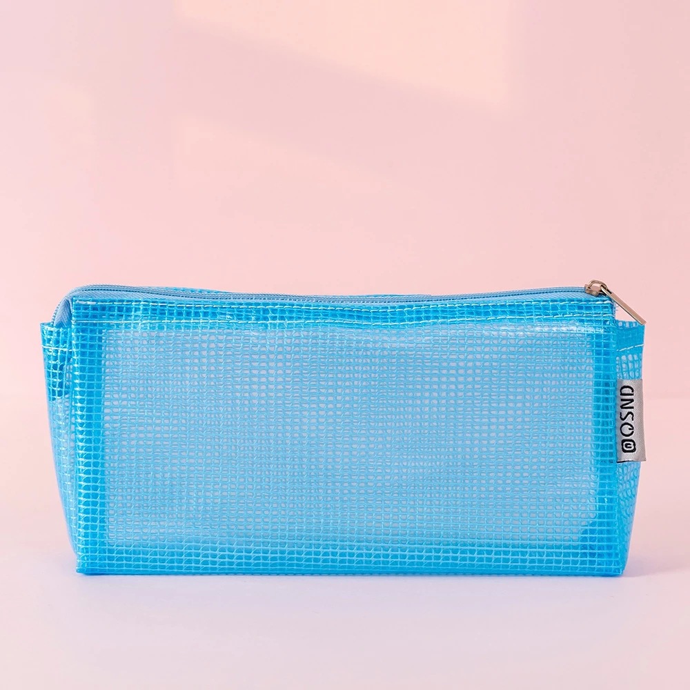 Simple transparent pencil case PVC for students, school stationery, with your logo imprint 5