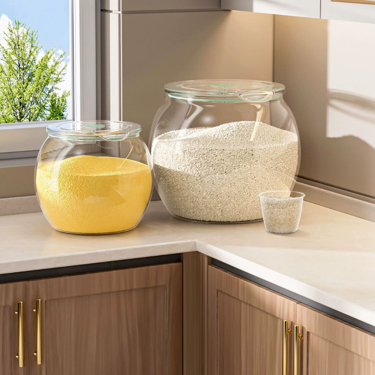 Ведро для чая, герметичная банка, пластиковая коробка для хранения, большая вместительная кухонная герметичная банка для пищевых продуктов, специальная банка для хранения