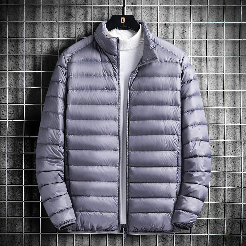 Chaqueta ligera de alto grado para hombres Otoño e Invierno Nuevo 90 pato blanco abajo chaqueta caliente moda casual todo a juego superior