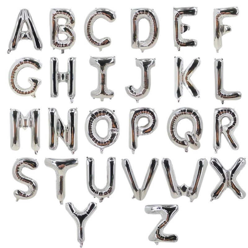 Letter Pattern Simple Style Letter Aluminum Film Party Festival Balloons