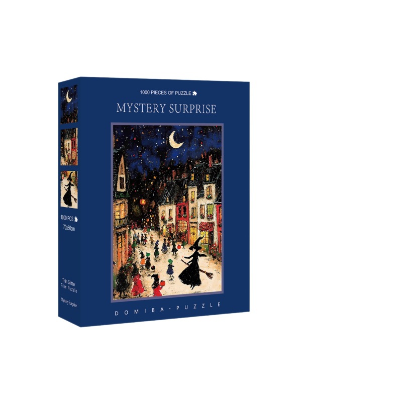 越境ブルーカードパズル 1000 ピース卸売大人ハロウィン紙飛行機パズルカスタムメーカー卸売