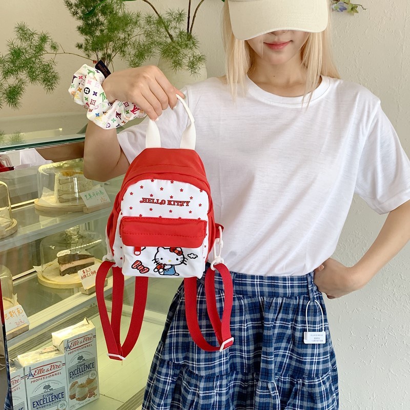 三福hellokitty包蜡笔小新校园高颜值学生通用大容量百搭双肩包|undefined