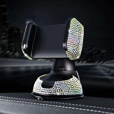 Hot Diamond-Encrusted Car Mobile Phone Other Automotive Interior Supplies - colored-diamond-single-bracket