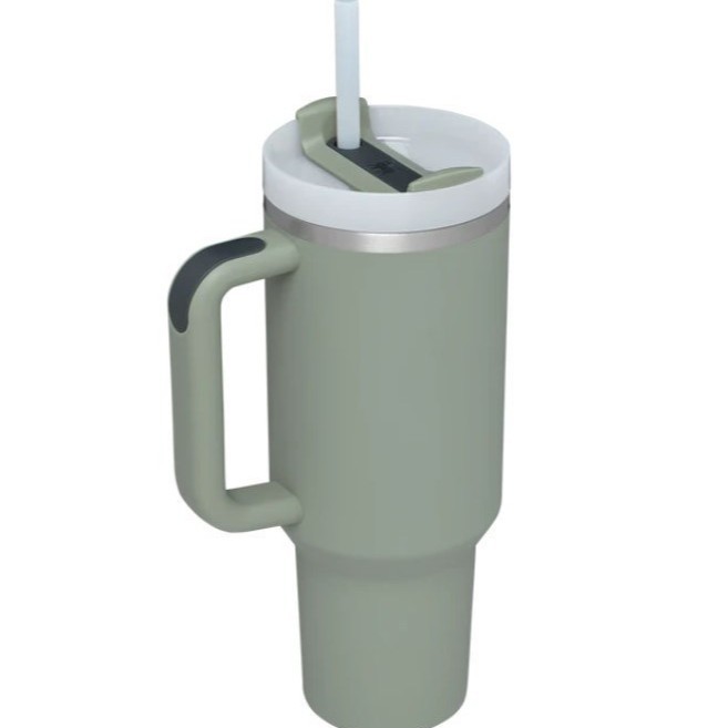 Vaso térmico de 40oz con asa segunda generación | Taza doble capa con tapa, popote y LOGO personalizado al por mayor