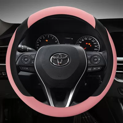 Long Rong Wei Chi Highlander – Steering wheel cover - black-pink-ne1-round-flat-plate