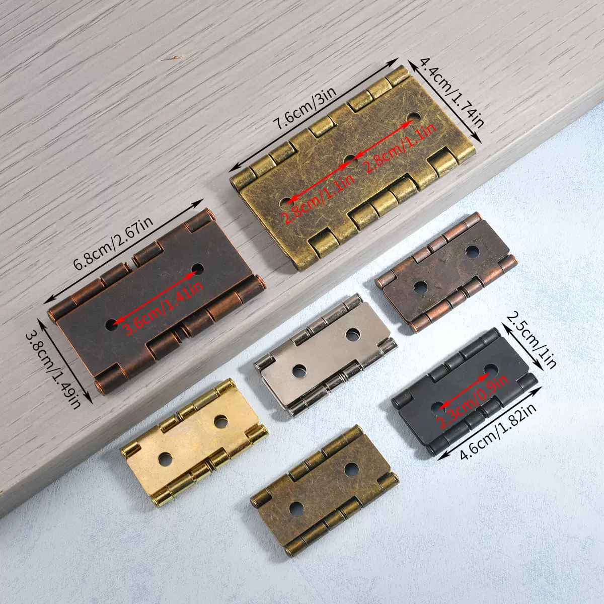 复古屏风仿古平合页铁质方形铰链家具连接片夹15，25，30的板