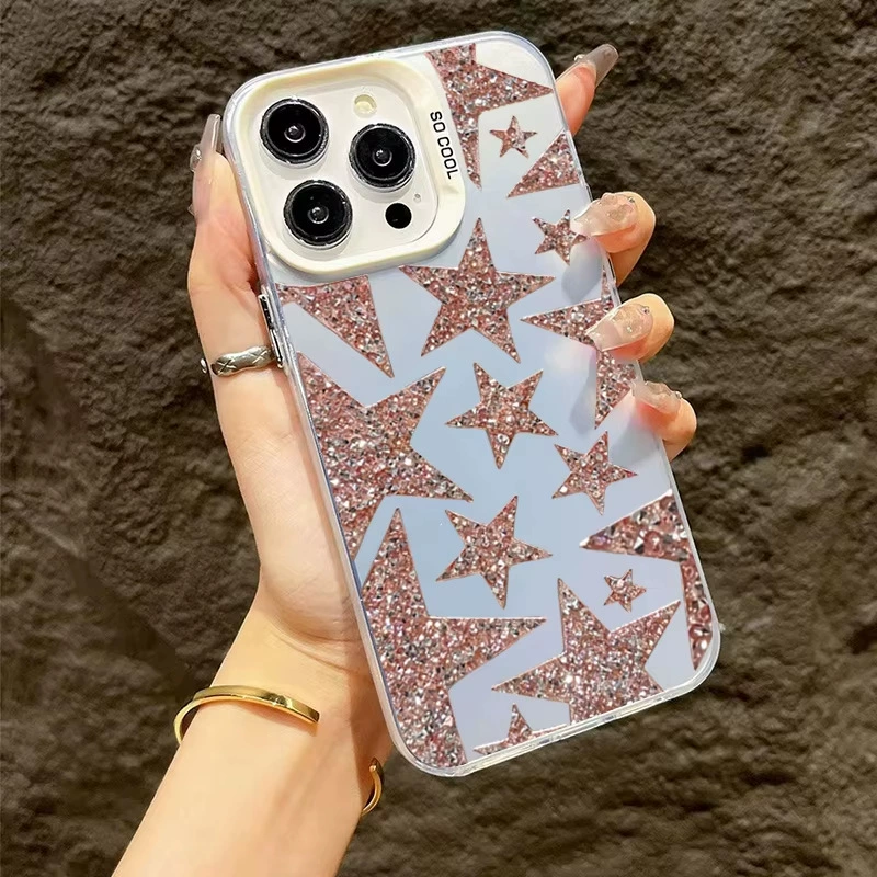 Чехол для телефона (Apple) iPhone серия — лазерная звезда H480P зеркальная блестка, тонкая защитная защита
