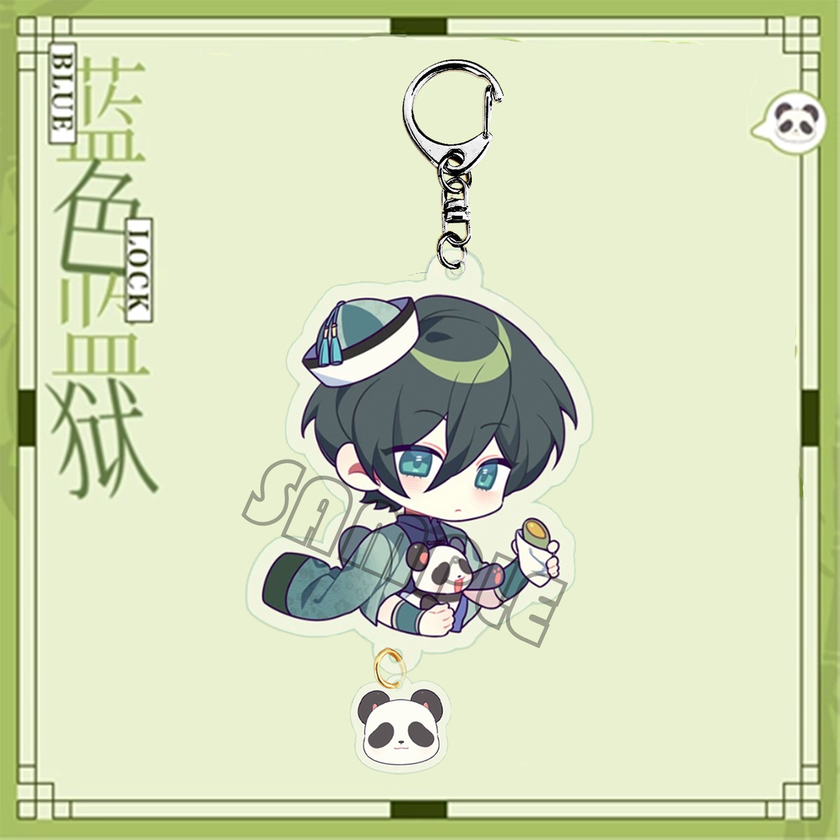 Blue Prison Blue Lock Same-Panther Handle Nagase Shiroo Mika Rin Wang Qian Qie Leopard Pendant Keychain Hot Sale