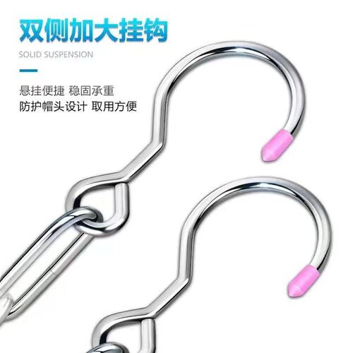 Stainless steel clothes drying chain, balcony clothes drying artifact, dormitory outdoor drying sheet, outdoor windproof