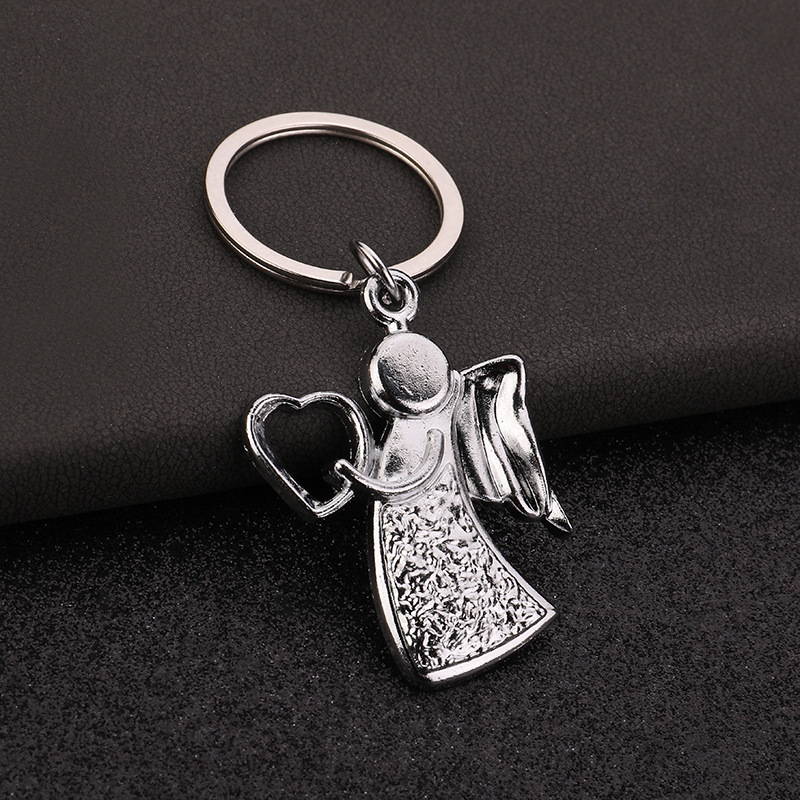 Angel Pattern Cute Simple Style Angel Zinc Alloy Unisex Slip-on Keychain