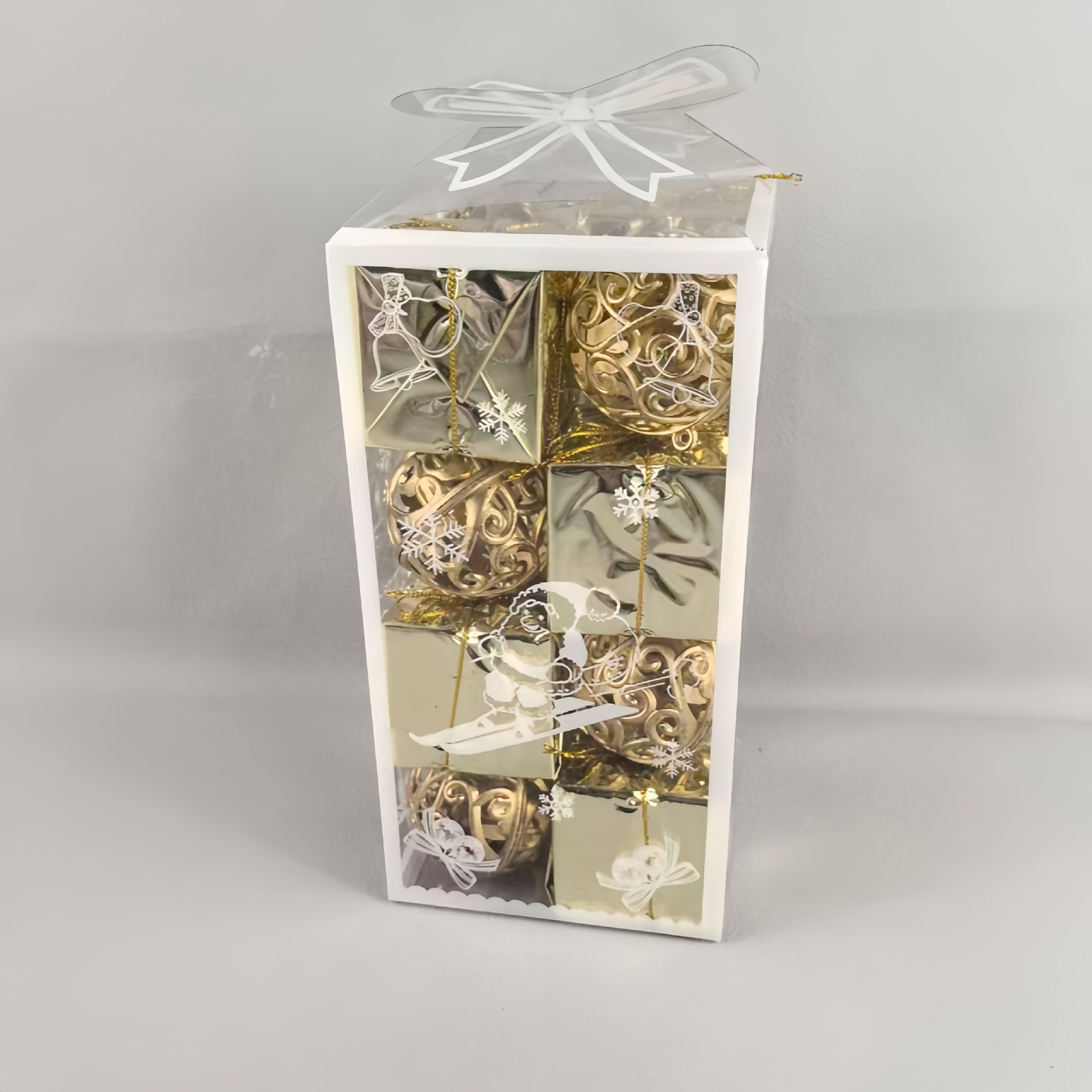 Nuevos adornos de Navidad transfronterizos colgantes bolas de Navidad set bolas de Navidad colgantes de árbol de Navidad caja de regalo bolas de Navidad P