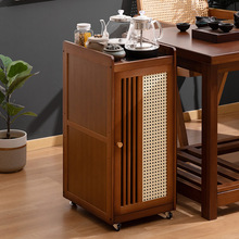可移动新中式茶台茶桌家用放阳台泡茶桌一整套办公室茶水柜小茶几
