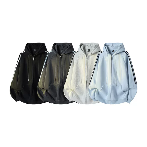 New spring and autumn hooded cardigan sweatshirt, unisex, trendy brand