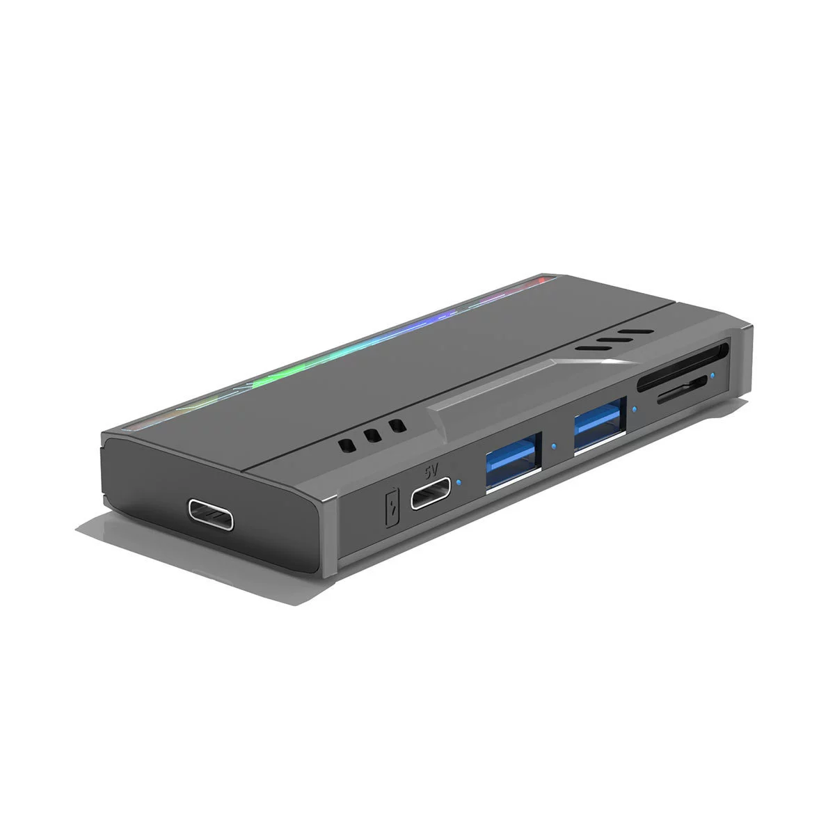 Cross -border new private model multi -function M.2 solid -state hard disk box NVMe/NGFF/USB/TF/SD card hard disk