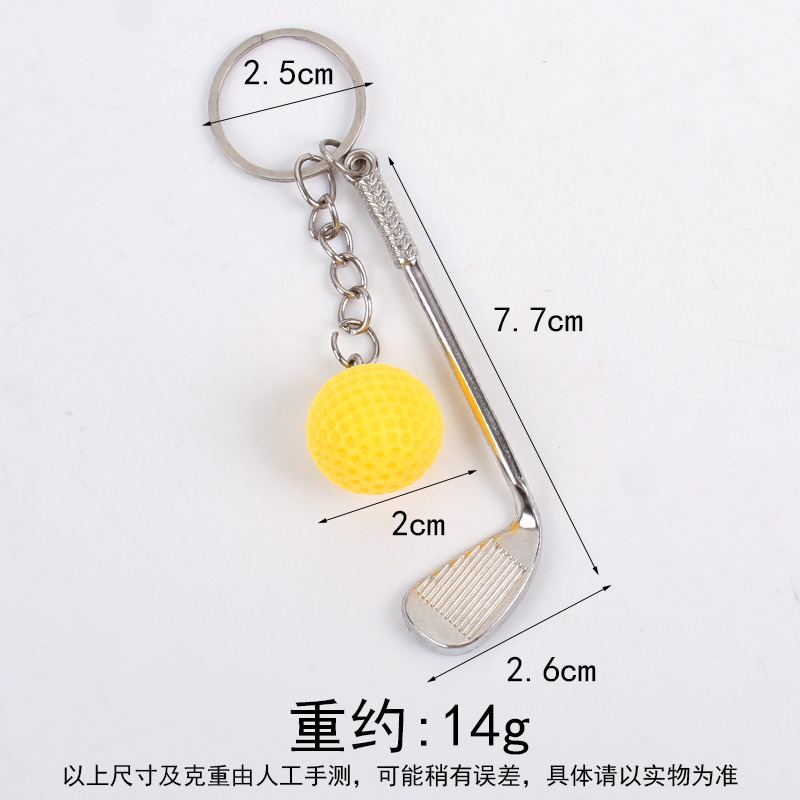 옐로우 골프공 + 골프 클럽