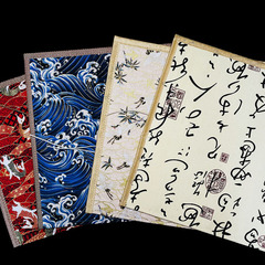 Dehan Tang Ancient Style Fabric Brush Cover Brush Bag Canvas Simple Scroll Large Capacity Stationery Protection