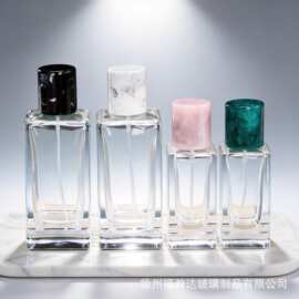 跨境方形卡口香水瓶空瓶高档整套树脂盖香氛喷雾瓶化妆品分装瓶