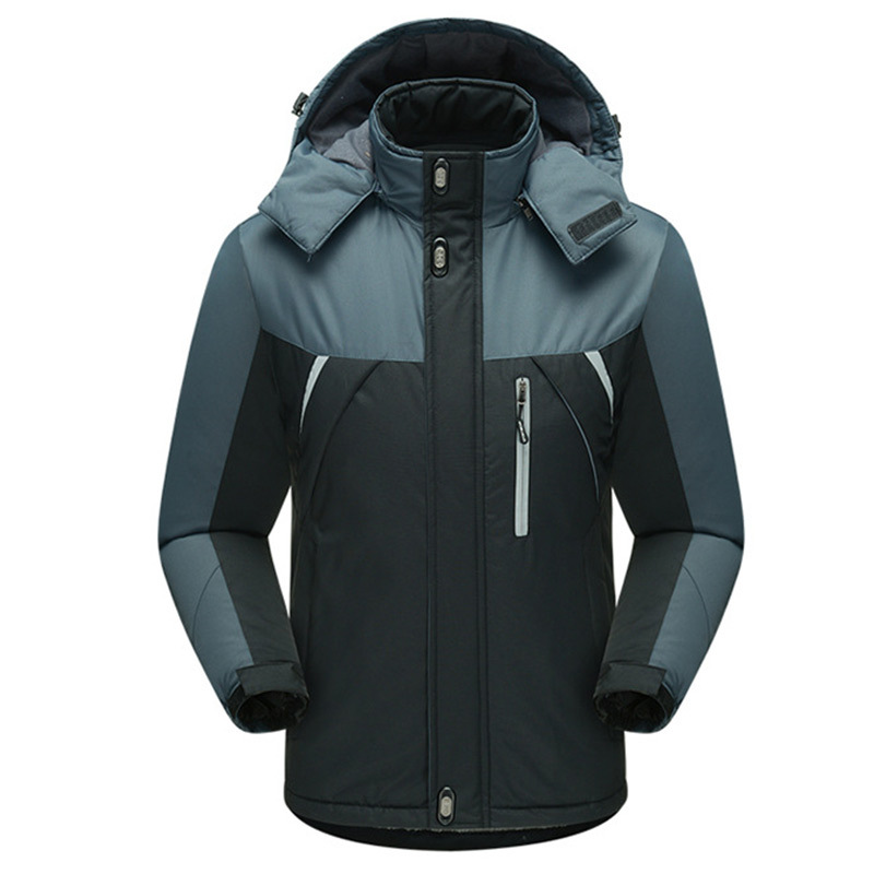 Spot venta al por mayor de ropa de algodón con capucha a prueba de frío, chaqueta cortavientos para exteriores, ropa de trabajo cálida, personalizable con impresión de logotipo