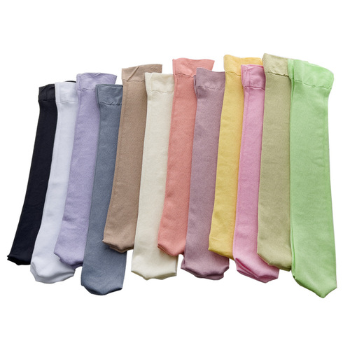 Spring and summer new solid color calf pressure socks for women ins style Japanese college style slim girl stockings manufacturer approved