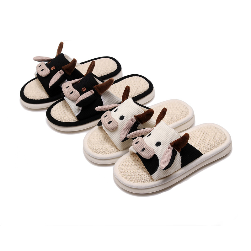 Cross-Border Amazon High-Quality Thick-Soled Linen Slippers Indoor and Outdoor Sandals Japanese and Korean Style Slippers Spring and Summer Home Cotton and Linen Women's Slippers
