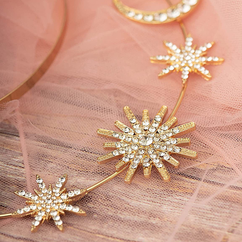 Daily, Party Occasion Alloy Material Vintage Style Sun Moon Alloy Hair Band