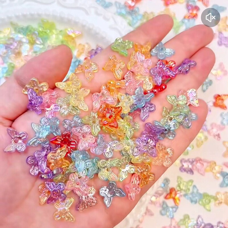 Baroque style magic color radium 3d hole small butterfly colorful hairpin hair accessories mobile phone case cream glue DIY accessories Baroque style magic color radium 3d hole small butterfly colorful hairpin hair accessories mobile phone case cream glue DIY accessories