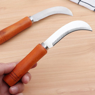 18CM fruit pineapple machete wooden handle peel banana small machete sharp peeling melon fruit vegetable wooden handle machete