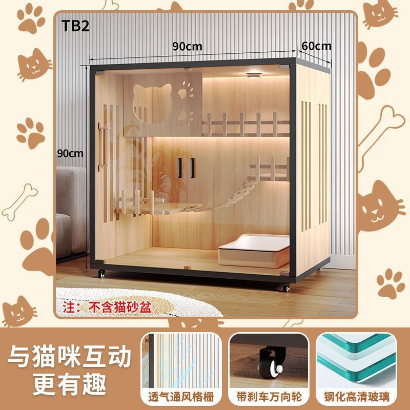 猫别墅猫笼子家用室内双层猫柜猫房宠物猫窝猫咪猫笼家用室内|undefined
