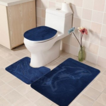 Delfín océano 3D estilo baño alfombra de piso traje antideslizante alfombra de piso transfronterizo Venta caliente suministro entrega patrón