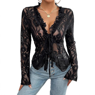 2026���ĬF؛�¿�lace shirt�羳Ůʽ�����ٽz�L���r��V�Iϵ��