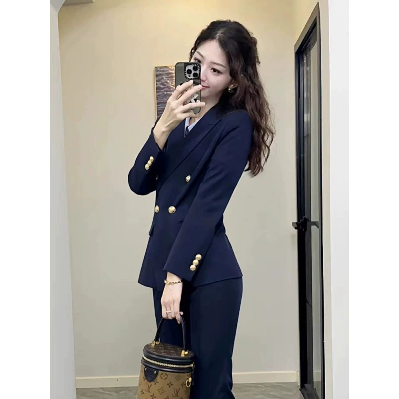 Тибетский синий костюм костюм женский профессиональный наряд