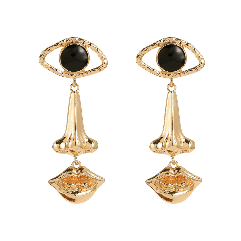 Retro Eye Alloy Plating Women's Drop Earrings 1 Pair display picture 4