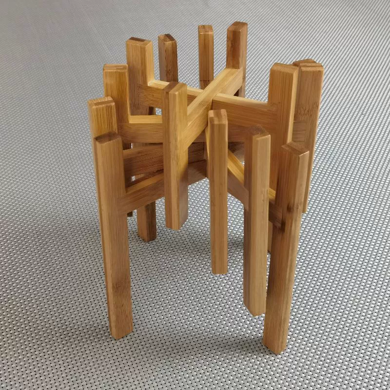 Кашпо для суккулентов из массива дерева, настольная подставка для цветов, увеличивающая высоту, небольшой крестообразный кронштейн, опорная подставка для цветов