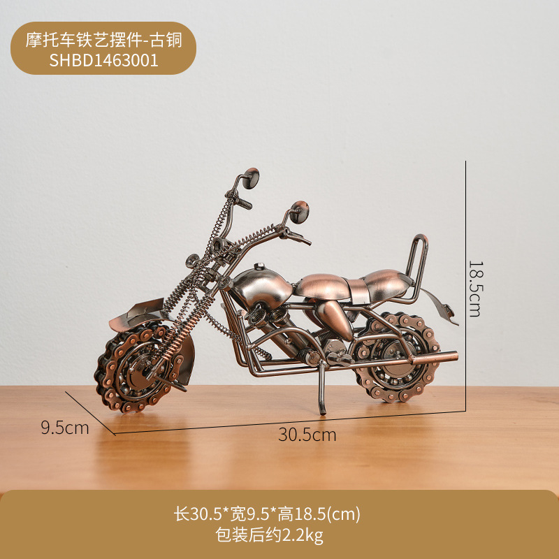 Decoración de motocicleta-bronce