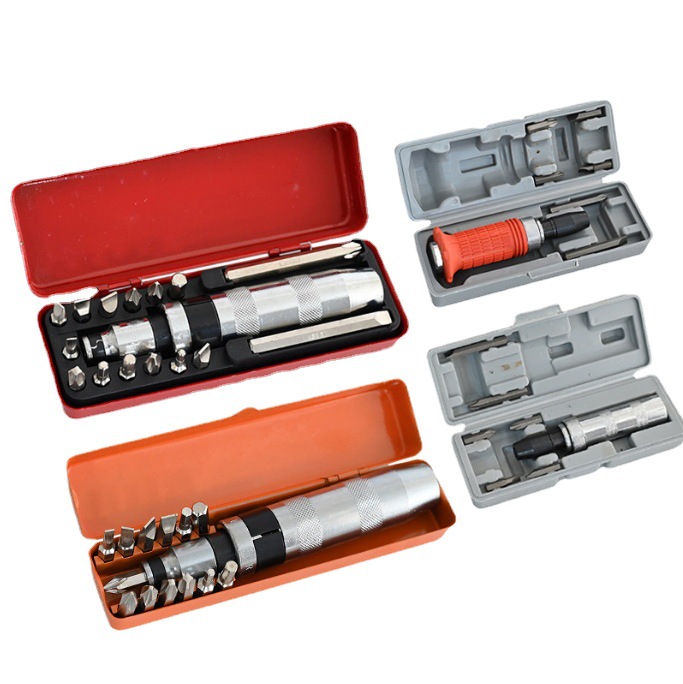 Factory direct 14-piece impact head set Screwdriver Set iron box chrome vanadium steel tool set