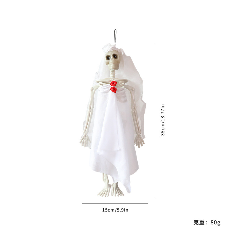 Amazonas nueva gaza fantasma fiesta fantasma novia de la muerte Halloween decoración de Halloween atmósfera de terror